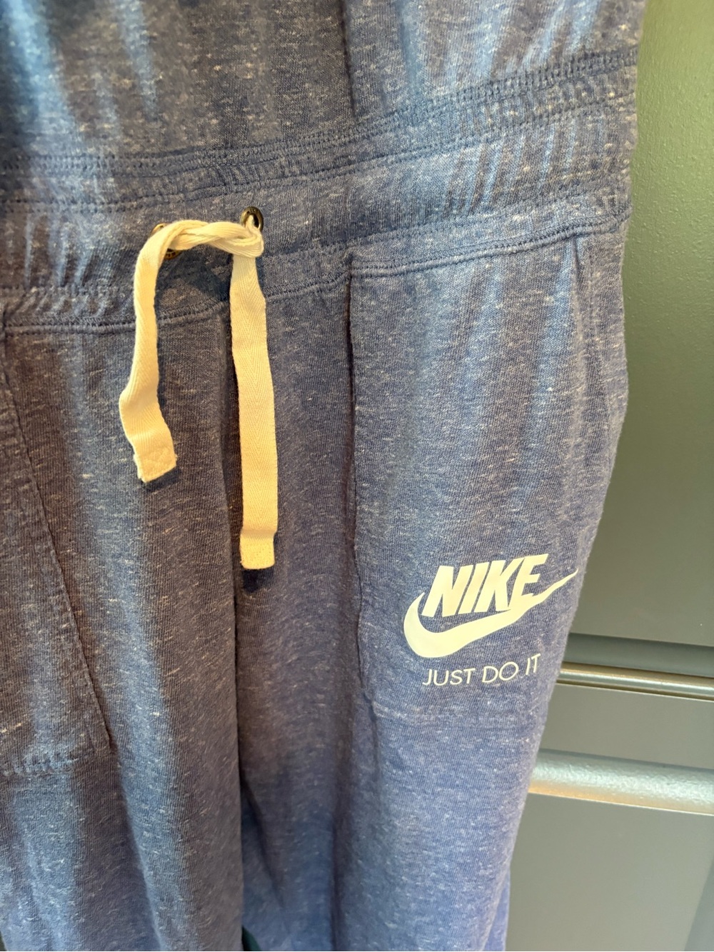 Nike Women's Navy Blue Track Joggers with Drawstring - Picture 7 of 10